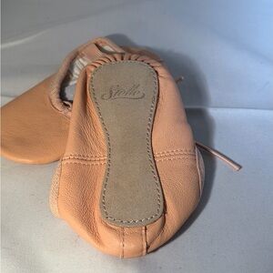 Elle Peach Kids Leather Slippers